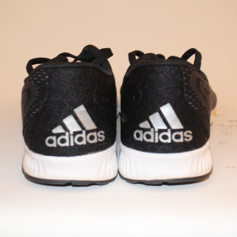 adidas Women's 10 Aerobounce PR Running Athletic Shoe Core Black Metallic Silver - Picture 7 of 10